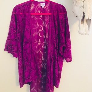 Lularoe lace kimono